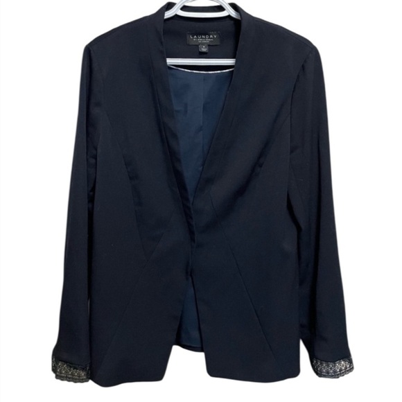 Laundry Women’s Size 8 Navy Blue Blazer - Picture 1 of 6
